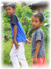 Two Filipino village boys Two Filipino village boys